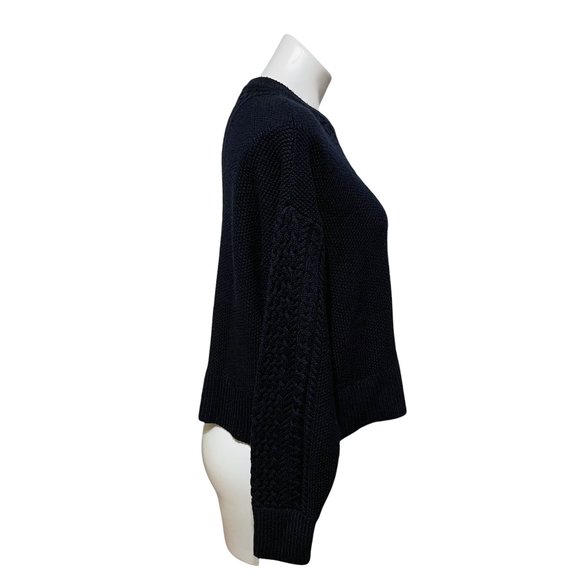 ATM Anthony Thomas Melillo XS Crewneck Wool Cable Knit Sweater - Picture 3 of 7